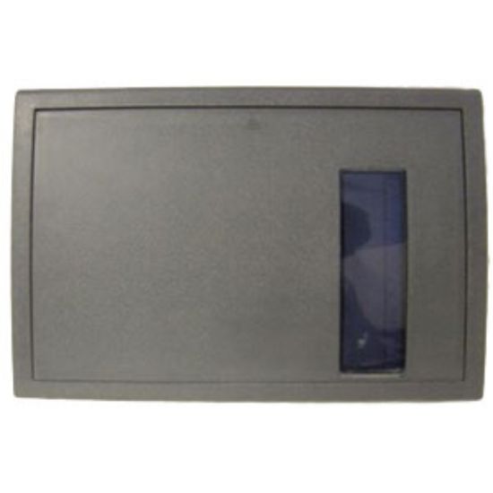 WFCO Brown Plastic Rectangular Flip With Bottom Hinge Power Converter Door