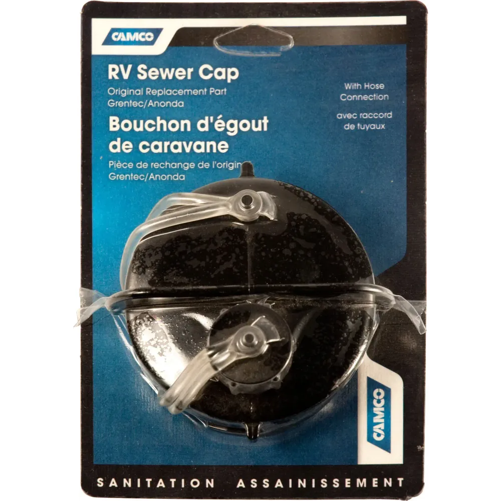 Camco 39463 RV Cap Sewer With Hose Connection