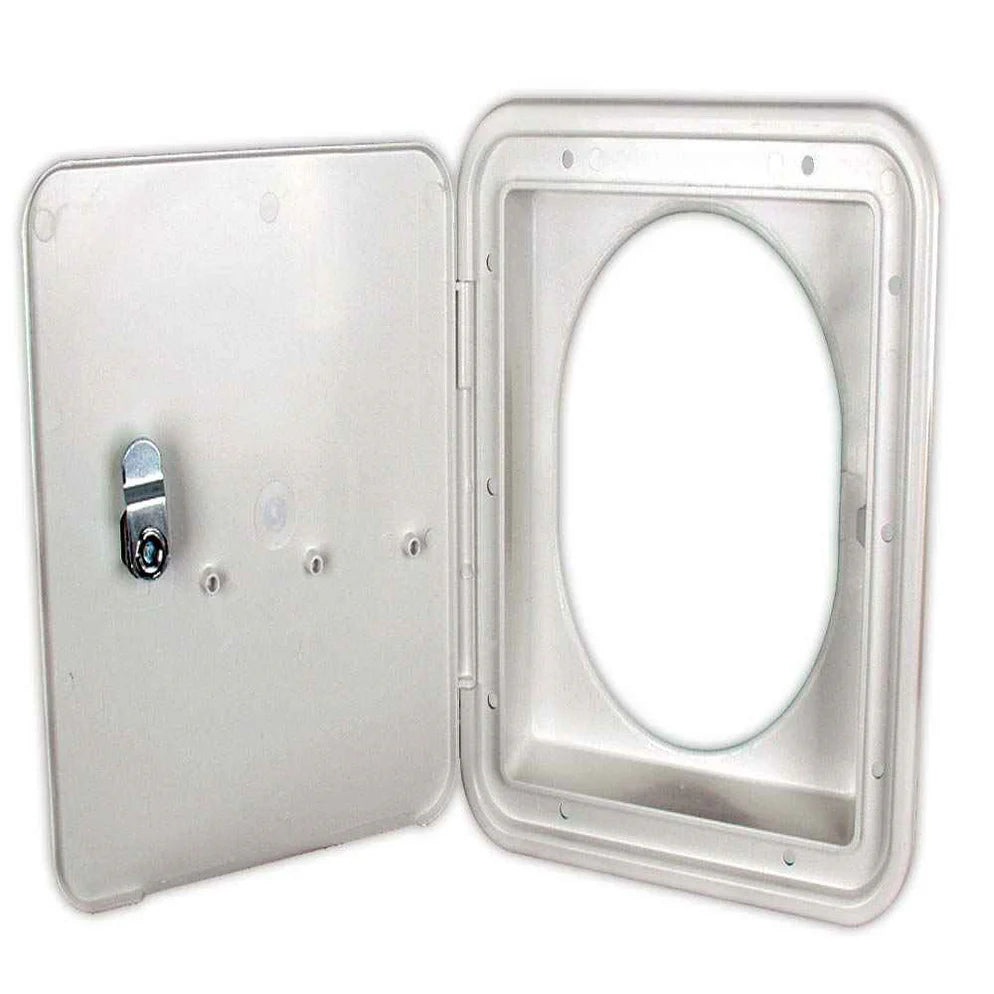 Gas Hatch Oval Back Polar White