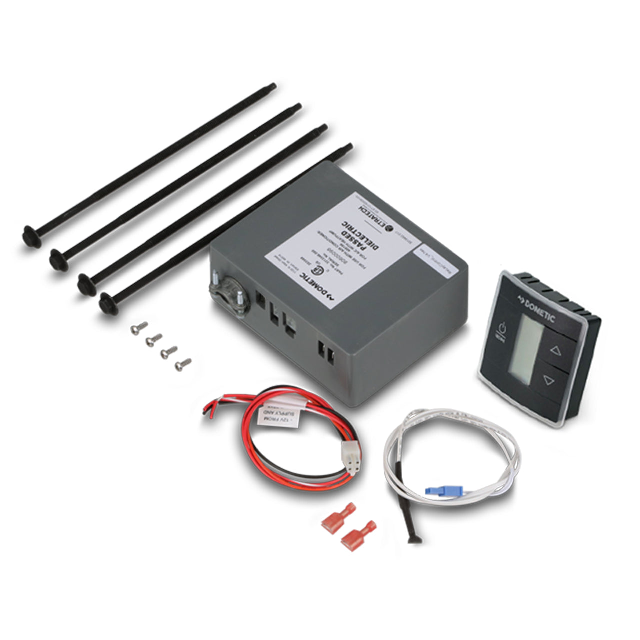 Dometic™ 3316230.714 Single Zone CT Thermostat w/ Control Board (Cool/Furnace) - Black