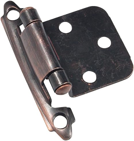 RV Designer H234, Self Closing Hinge, Old World Bronze, 2 Per Pack, Cabinet Hardware