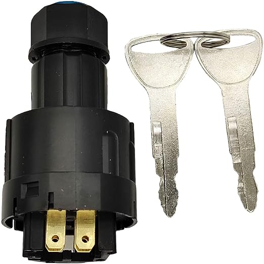 XYZIL Ignition Starter Switch with 2 Key 57590-23340-71 57590-23342-71 57590-23343-71 Compatible with Toyota Forklift 7 & 8 Series 7FGCU25 7FGCU15 7FGCU30 7FG25