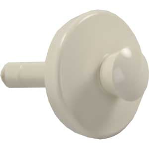 Sink Drain Stopper; Pop-Stop Style; Plastic Stem; Parchment; Single