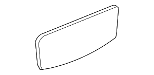 Mirror Glass - Left Lower - Mercedes-Benz (002-811-39-33)