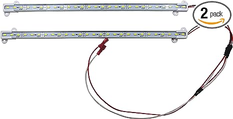 Valterra Diamond Group Products Group LED Flourescent Replacement Kit (18' - 24" Fixtures with T8 Wiring Harness, High Output, 1400LUM, 5500K (2 Pack) - DG75102VP,Bright White