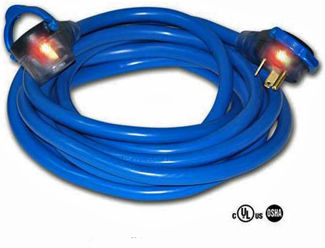CENTURY WIRE D19016025 - Century Wire 25' Extension Cord Rv 30A 10/3 Blue D19016025