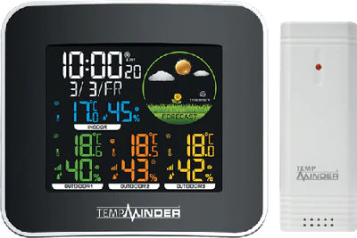 TEMPMINDER® COLOR 4-ZONE WEATHER STATION (MINDER)