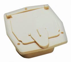 Power Cord Cable Hatch, Colonial White