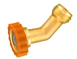 Hose Saver 45 degree, Brass
