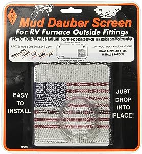 JCJ M-500 Mud Dauber Screen for RV Furnace Outside Fitting