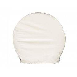 Tire Cover; 01-1103 Single Tire Cover; Fits 33 Inch To 35 Inch Diameter Tires; Slip On; Polar White; Vinyl; Set Of 2