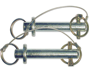 Trailer Hitch Pin; Bar Type; With Pin Clip; Set Of 2; With Large Base Pin/ Cable And Lynch Pin 14-6055 910029