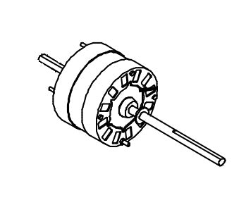 Air Conditioner Condenser Fan Motor; 02-6791, 1468-3489