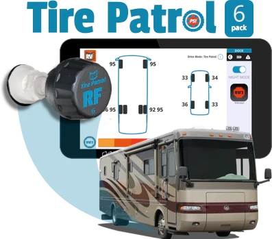 TIRE PATROL: TIRE PRESSURE SENSOR 6-PK FOR MOTORHOME