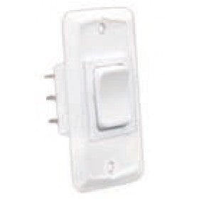 Jr Products 12 Volt Switch On/Off Momentary White