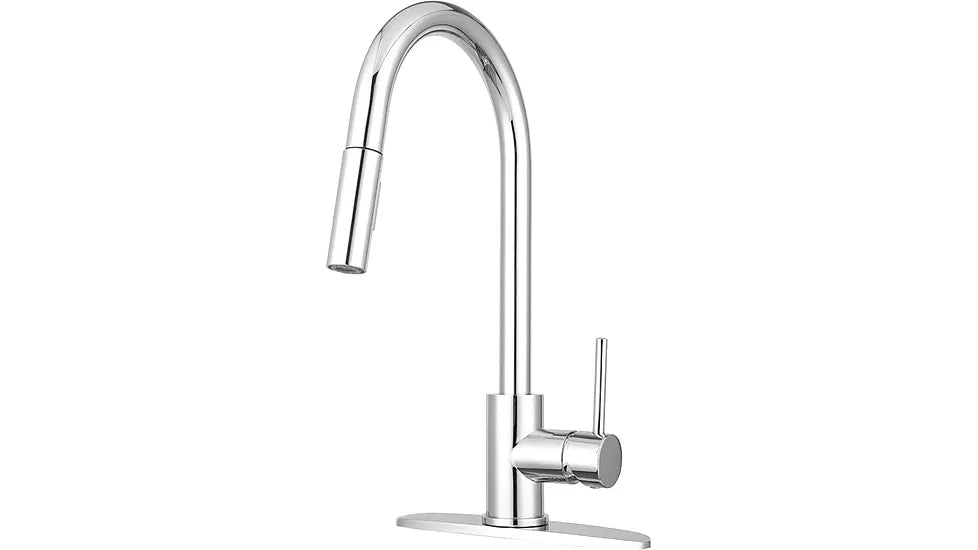 Dura Faucet DF-NMK530-CP Streamline Pull Down RV Kitchen Faucet Chrome