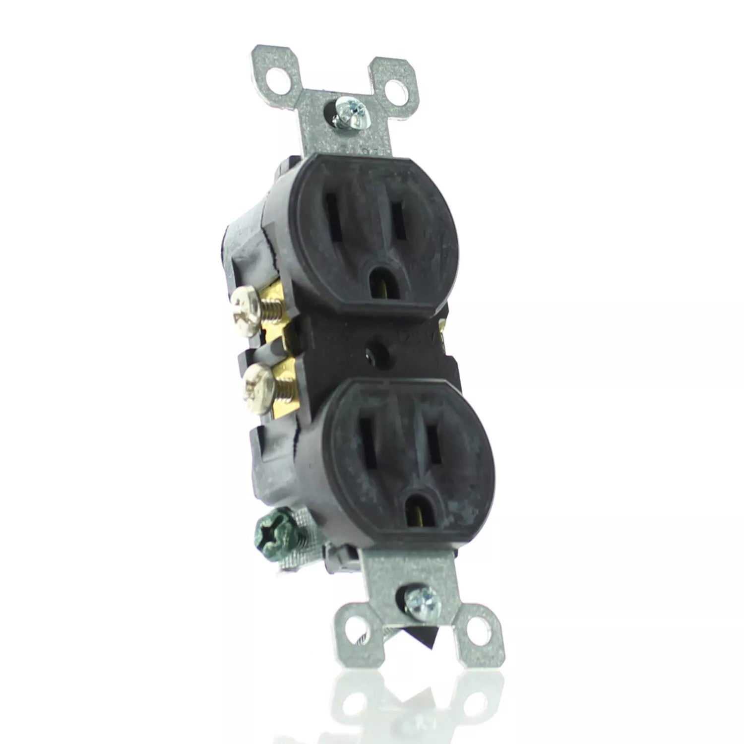 Cooper Wiring (270B-BOX) 15A-125V Receptacle, Brown