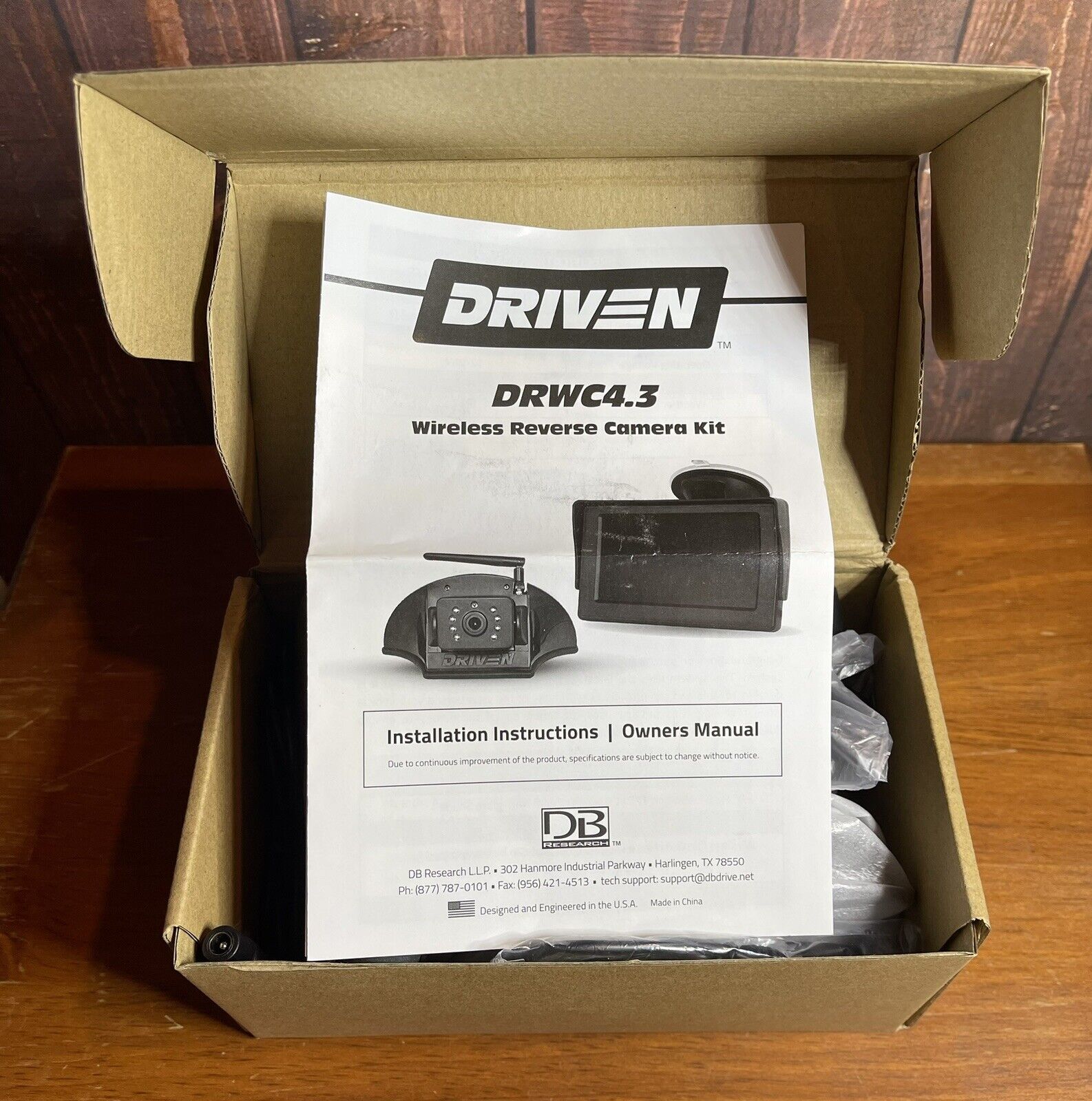 Driven DRWC4.3CM Wireless RV Backup Monitor & Camera System 150' New in Box RV