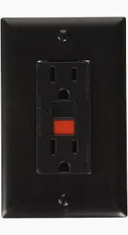 P&S 5800BK Self Test Gfci Recep 15A 125V 20A Fd Black