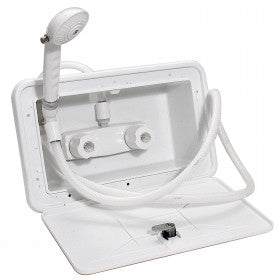 Phoenix Faucets by Valterra Exterior Shower Kit Box with 59 Vinyl Hose - White PF266201