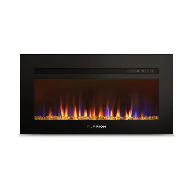 Furrion Built-In Electric RV Fireplace - Crystal Platform, 40" #FF40SC15A-BL