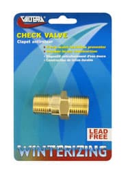 Check Valve 1/2" Brass Lead Free Carded