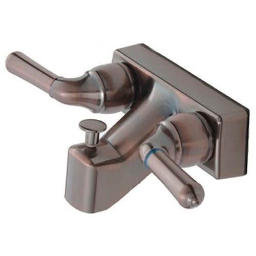 4" Tub/Shower Diverter W/Teapot Lever Handles & Vac Breaker Oil Rubbed Bronze (X-YOB41VBOB)