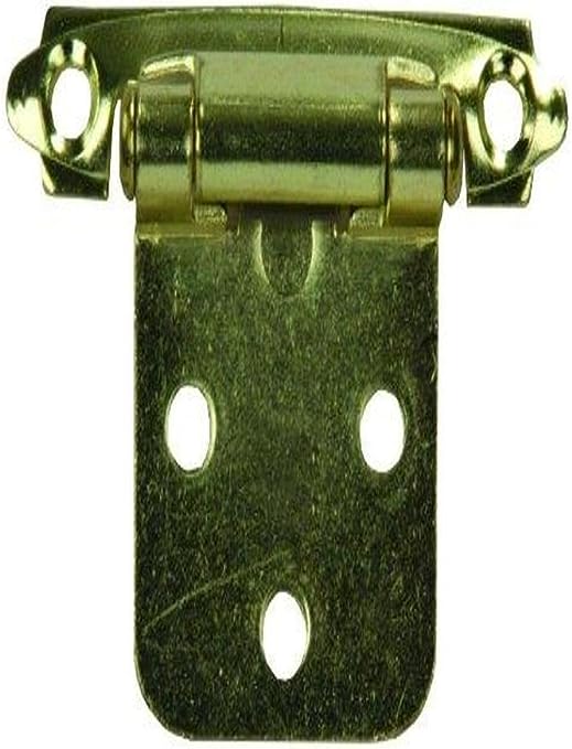 JR Products 70595 Self-Closing Flush Mount Hinge - Brass 2 pack