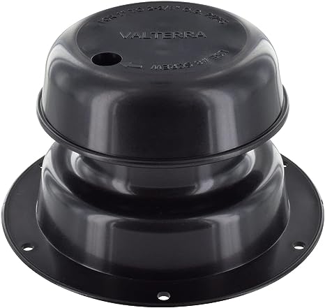 Valterra A10-3389BKVP Universal Plumbing Vent Kit with Putty & Screws - Black (Carded)