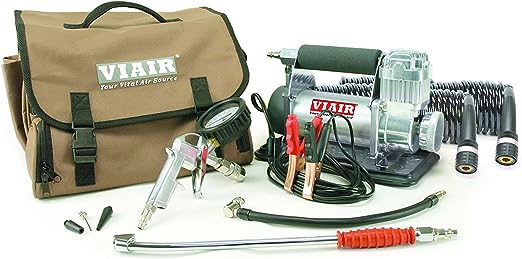 Viair 400P - 40047 RV Automatic Portable Compressor Kit, Tire Pump, Truck/SUV Tire Inflator, Silver, For up To 35 Inch Tires