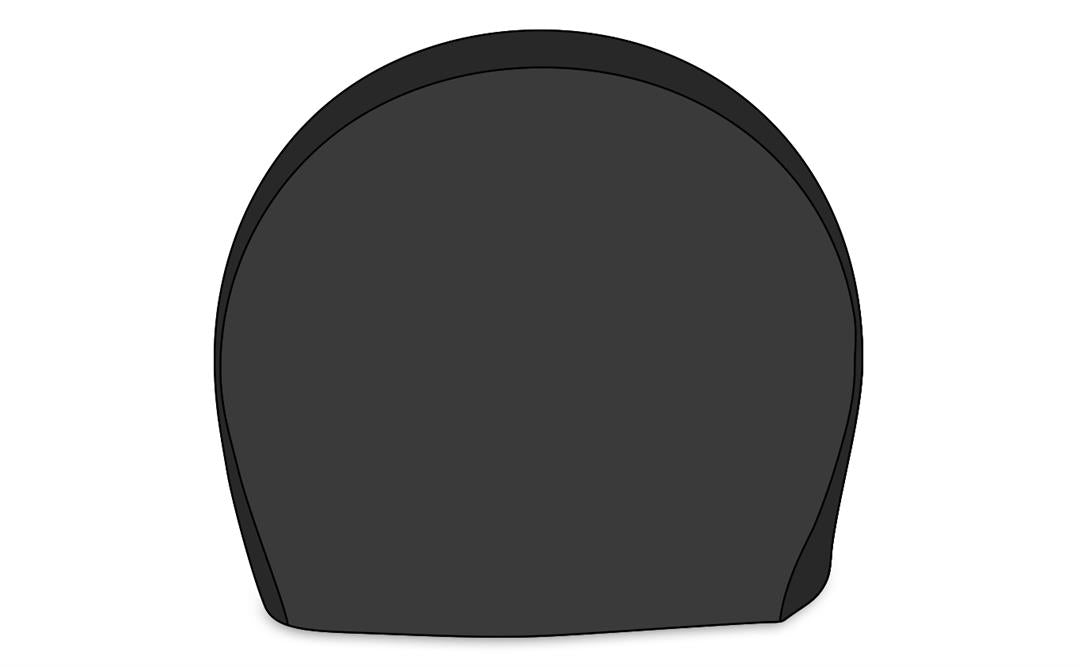 Tire Cover; Single Tire Cover; Fits 18 Inch To 22 Inch Diameter Tires; Slip On; Black; Vinyl; Set Of 2