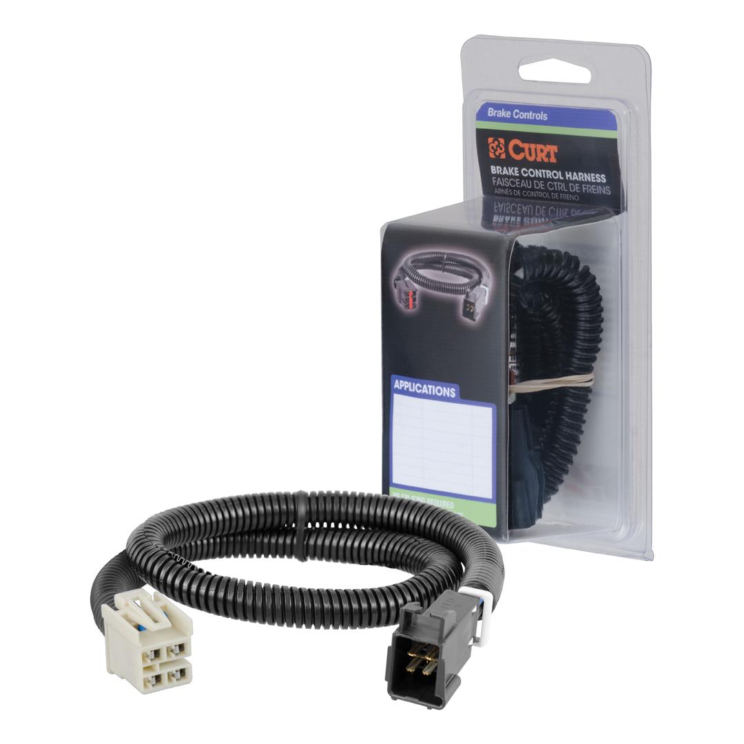 CURT 51452 Quick Plug Electric Trailer Brake Controller Wiring Harness, Select Chevrolet Silverado, Suburban, Tahoe, GMC Sierra, Yukon, Escalade