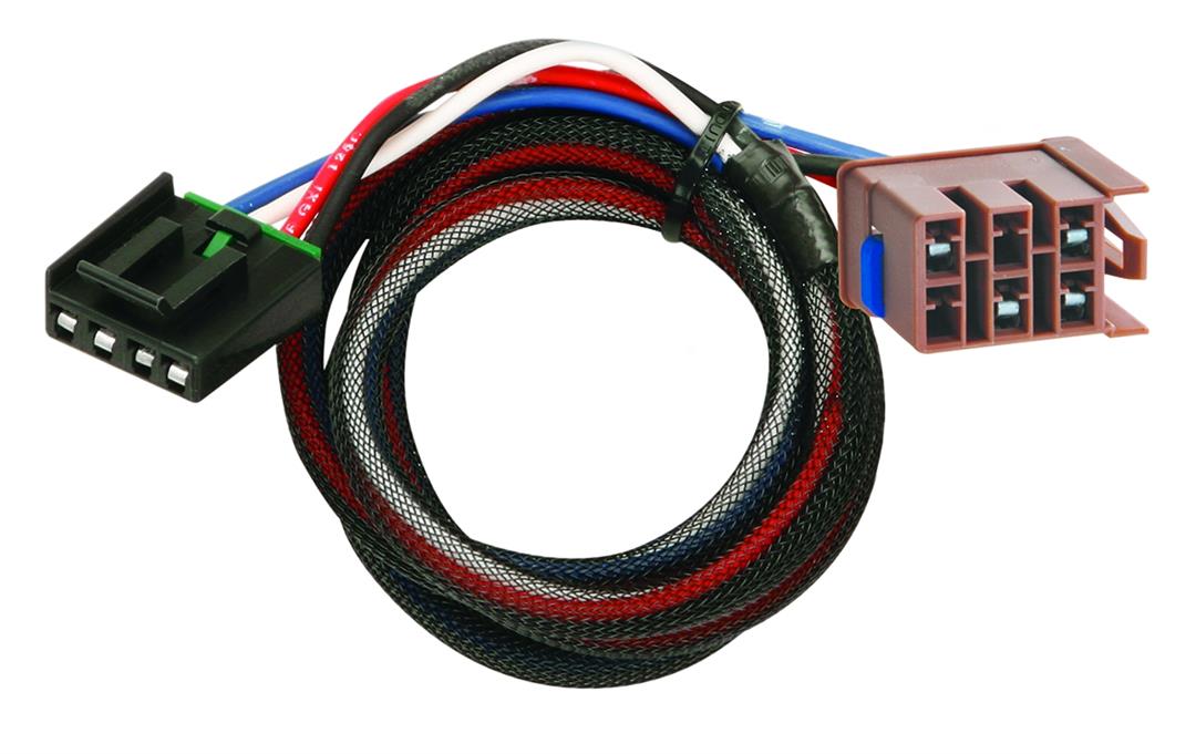 Trailer Brake System Connector/ Harness; For Use With All Tekonsha Trailer Brake Systems; Plug In Type; 2 Plug; Does Not Require Adapter Harness; Clamshell