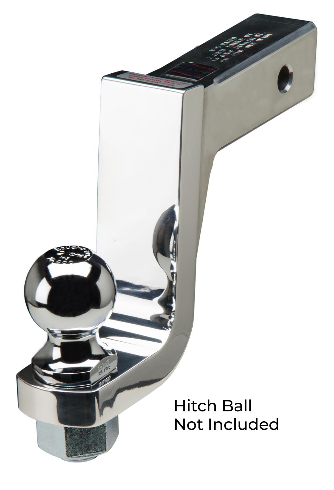 Fastway Flash BM DT-BM5600 Fixed Aluminum Ball Mount with 6 Inch Drop and 1-1/4 Inch Hole (Ball NOT Included)