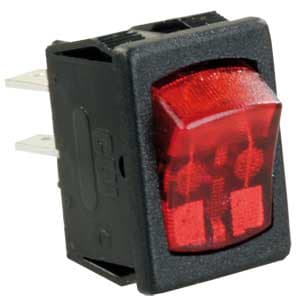 1 Pack 12v On/Off Switch- Red -