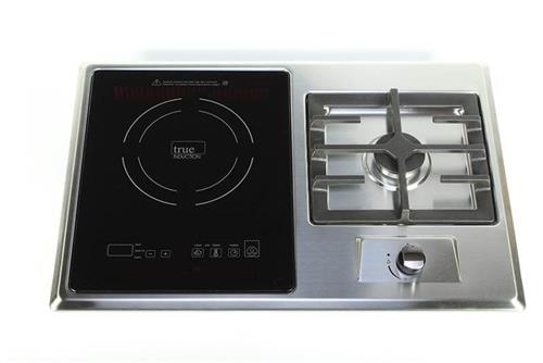 Built-in RV stove with Gas Burner and Induction Cooktop TI-1+1B