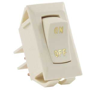 1 Pack 12v On/Off Switch- Ivory