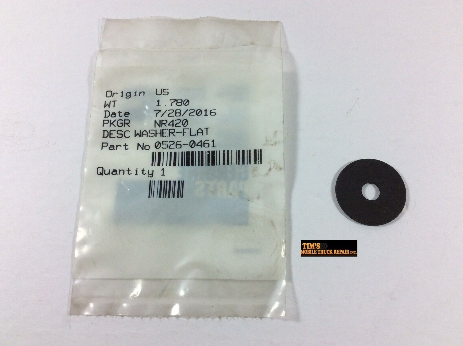 ONAN Genuine Factory Replacement OEM Parts FLAT WASHER (9X34mm) 526-0461