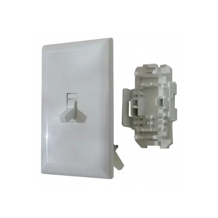 Valterra 15 Amp 125V Speed Box Toggle Switch w/ Cover - White